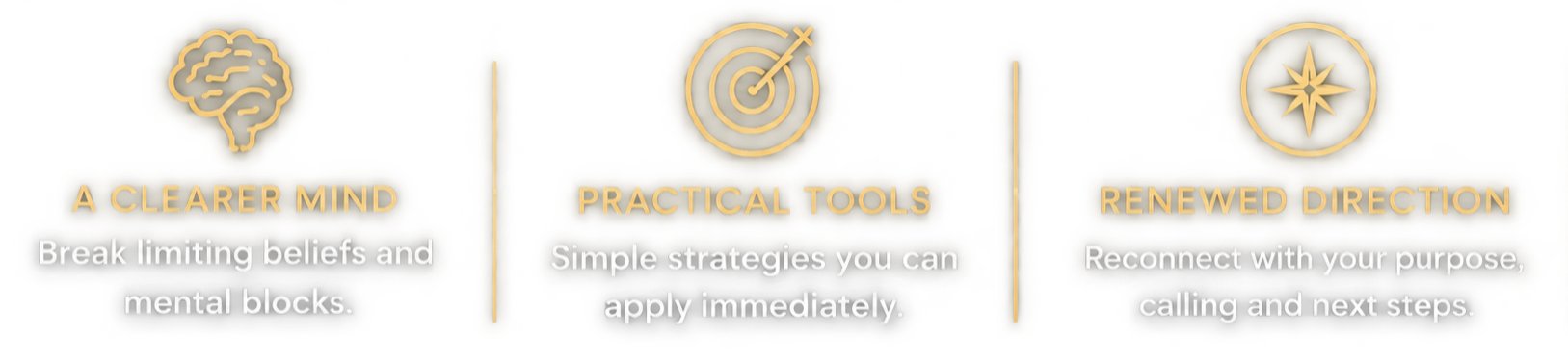 A clearer mind, practical tools, renewed direction