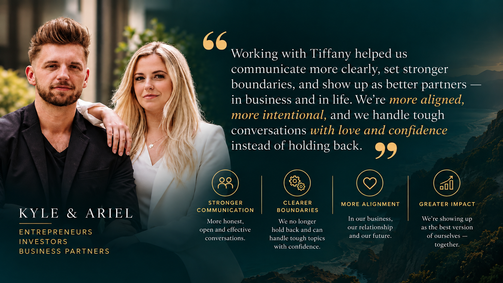 Kyle and Ariel testimonial