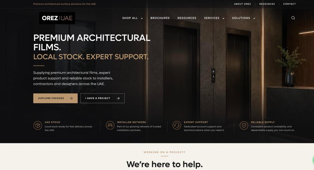 OREZ UAE website