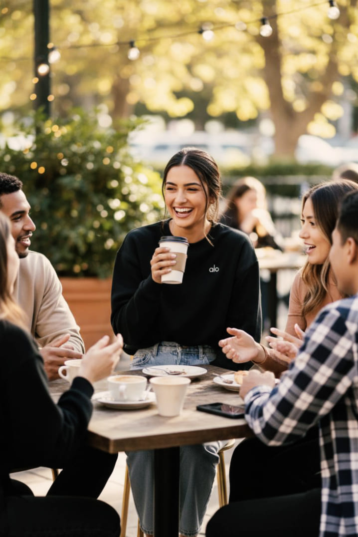 Cafeterías y espacios de encuentro en el barrio