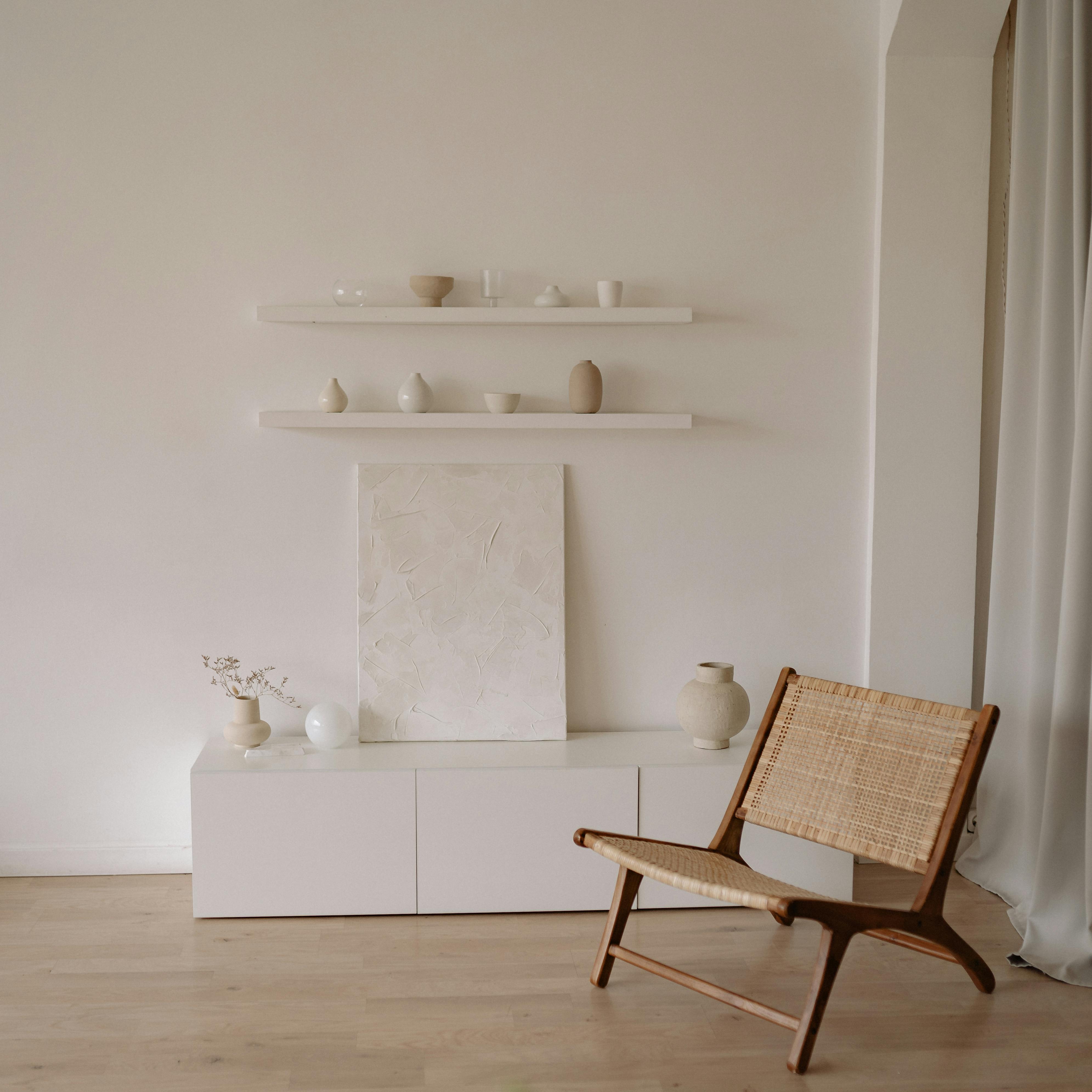 A quiet, light-filled room with a single chair