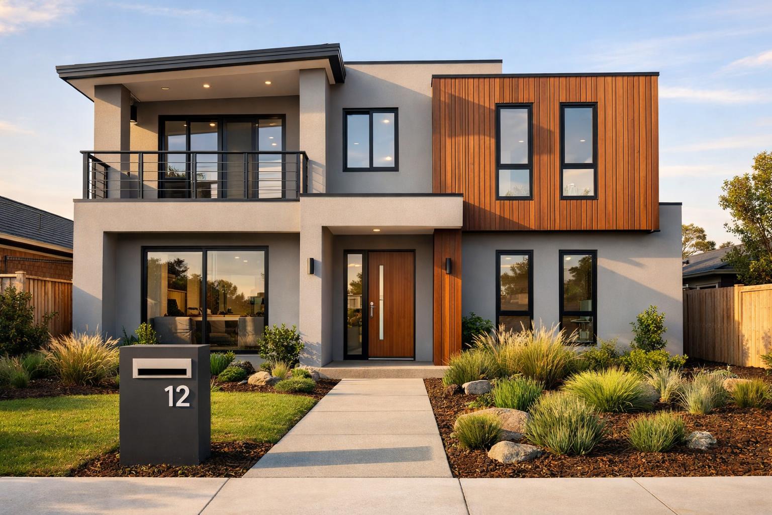 Completed, high-quality co-living home exterior