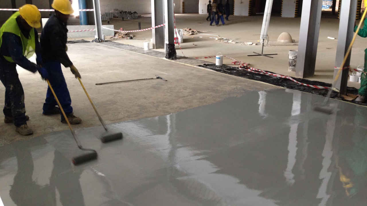 Floor Coating Before