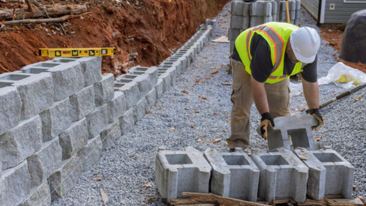 Retaining Wall Before