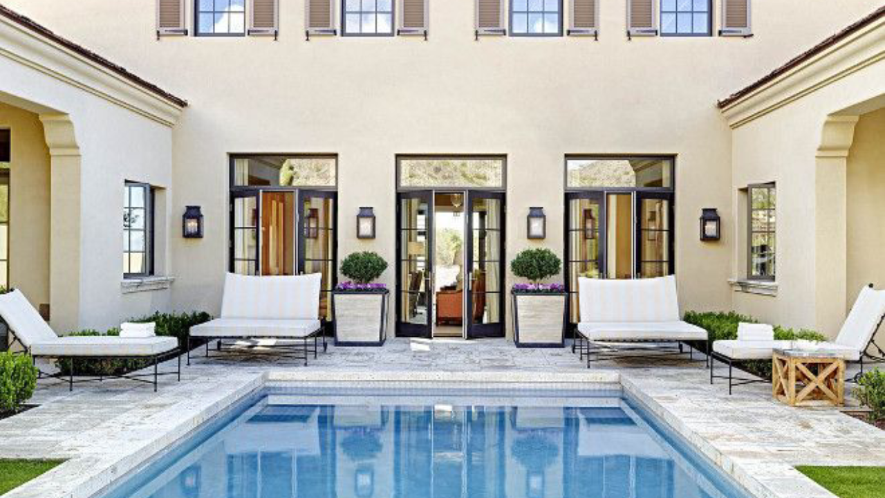 Stucco base coat application
