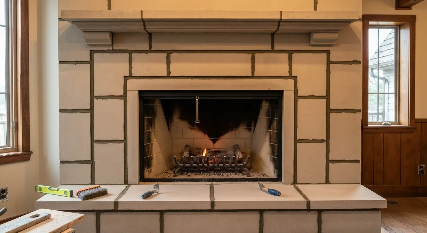 Fireplace installation