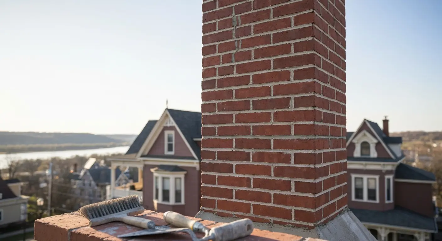 Brick installation in Dubuque