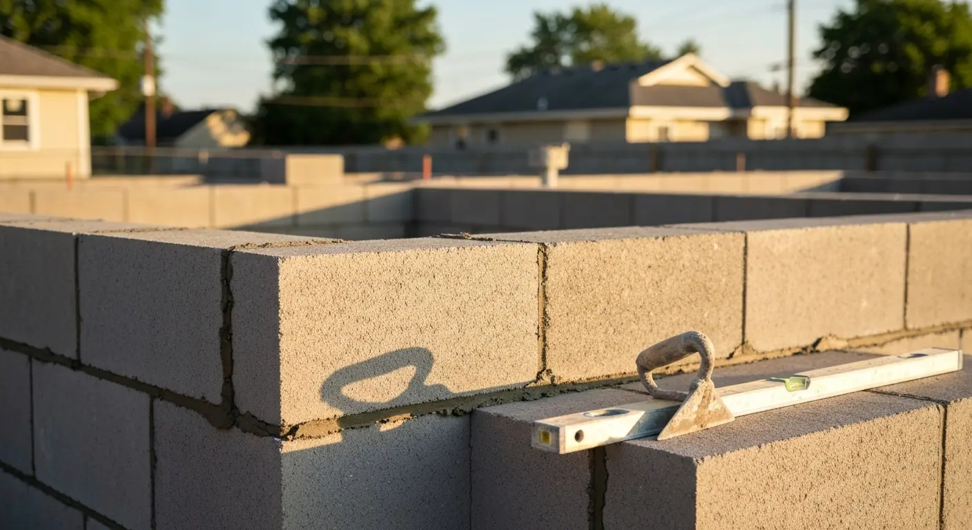CMU block masonry work
