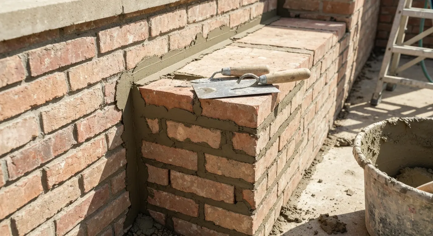Tuckpointing repair work