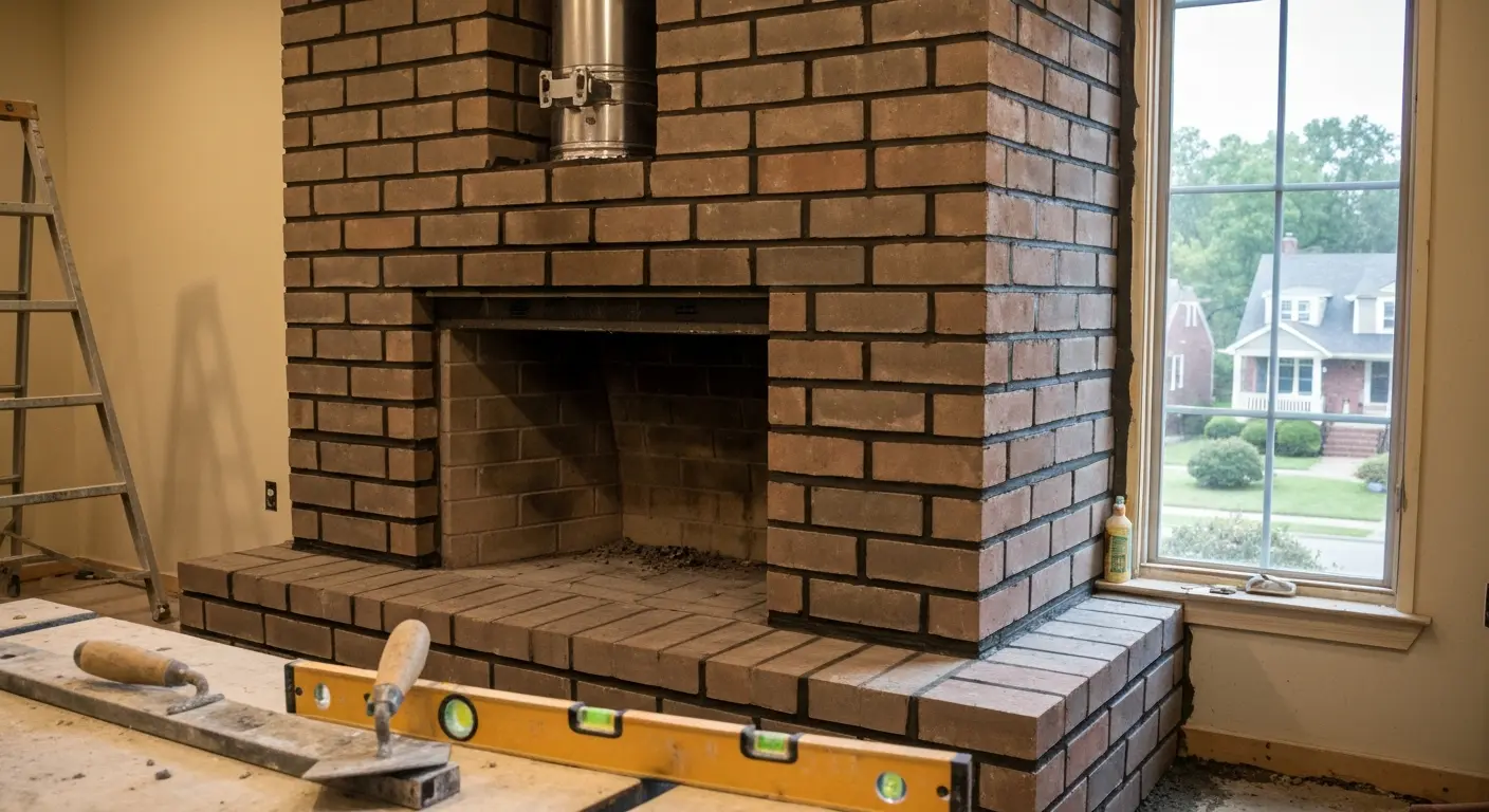 Fireplace masonry