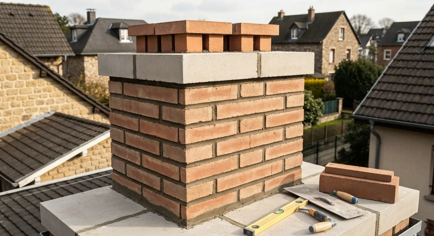 Brick chimney installation