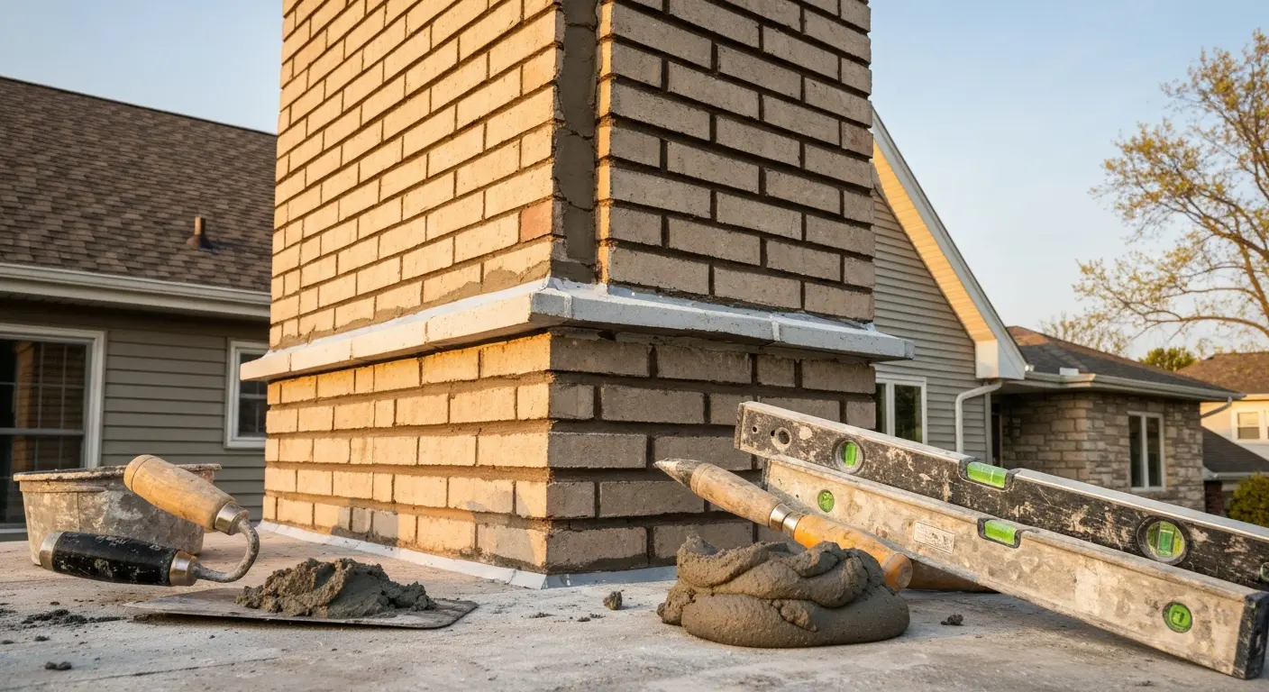 Fireplace chimney repair and installation