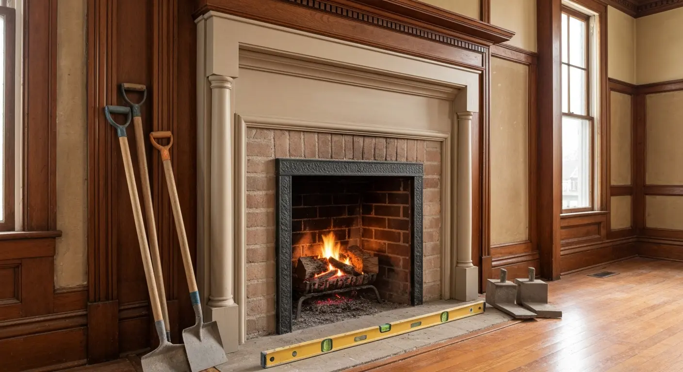 Fireplace installation with period surround