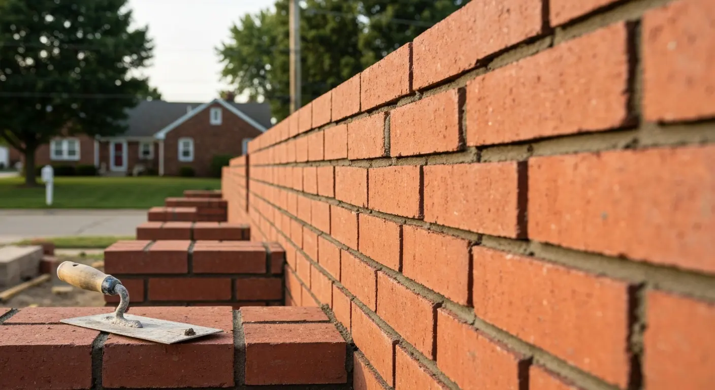 Residential masonry work in neighborhoods