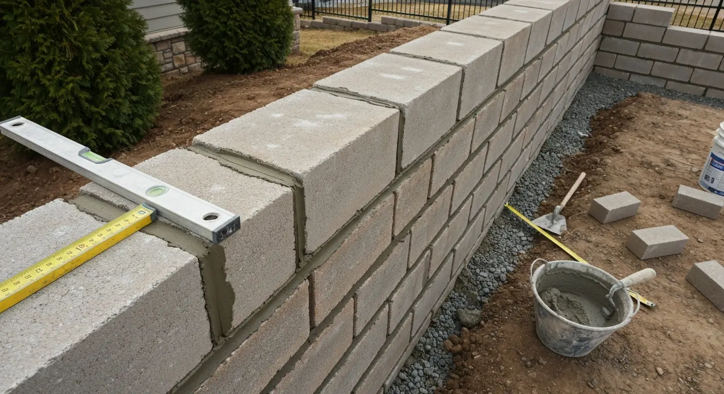 Block installation and CMU work