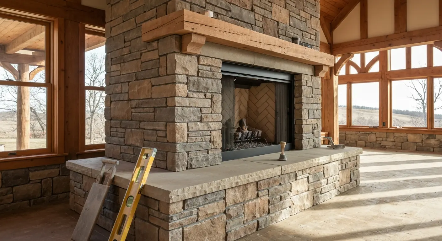 Fireplace masonry
