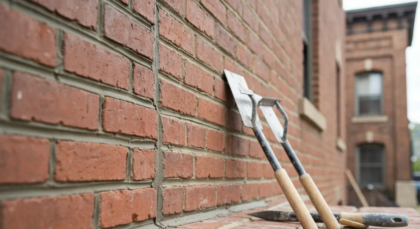 Tuckpointing mortar work