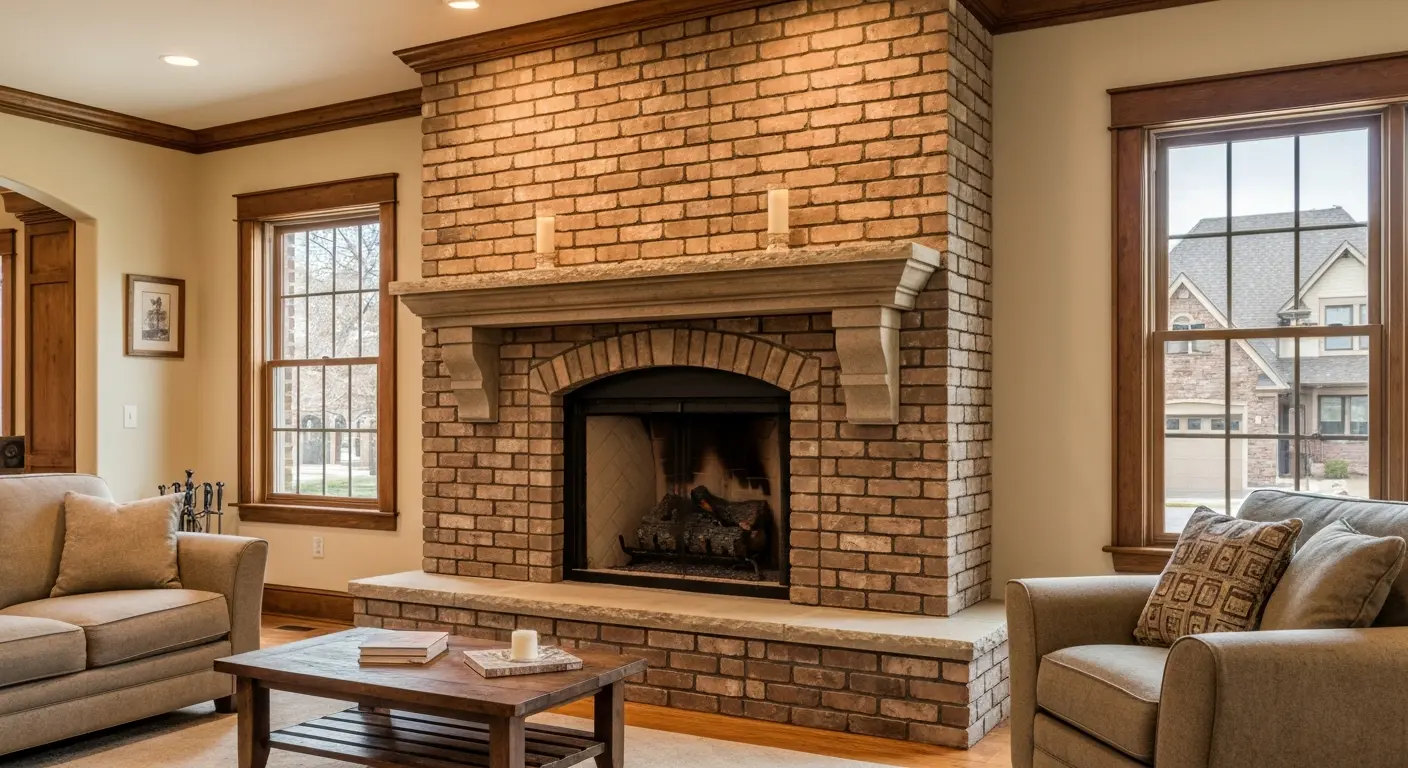 Masonry fireplace