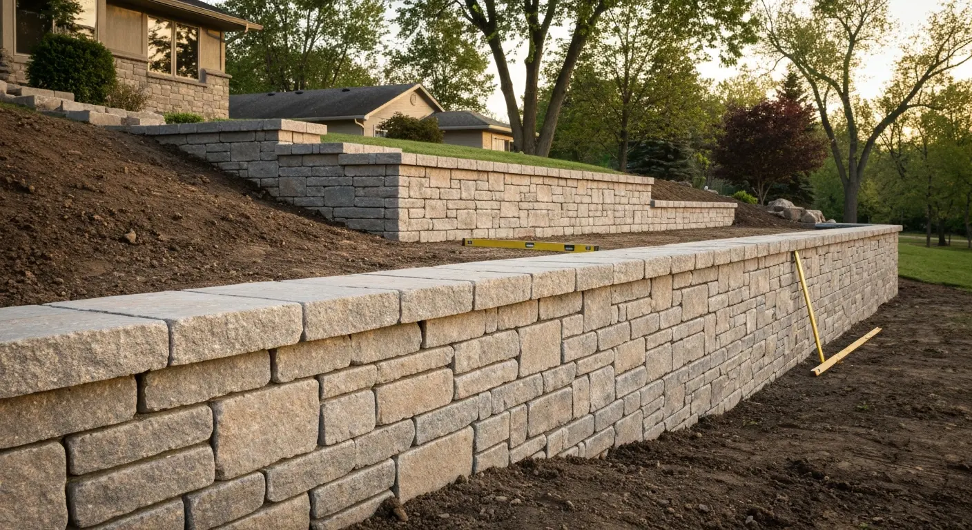Stone installation project