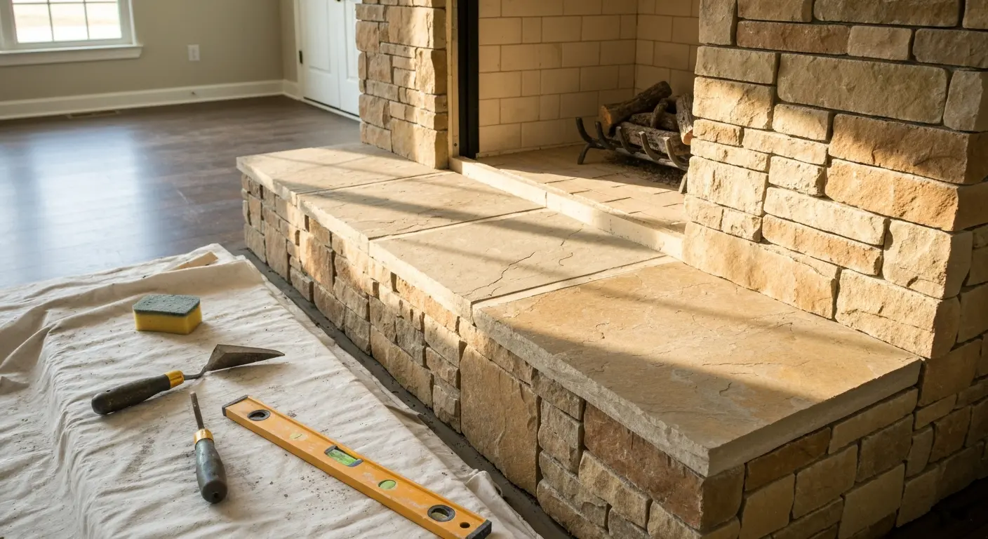 Stone installation work