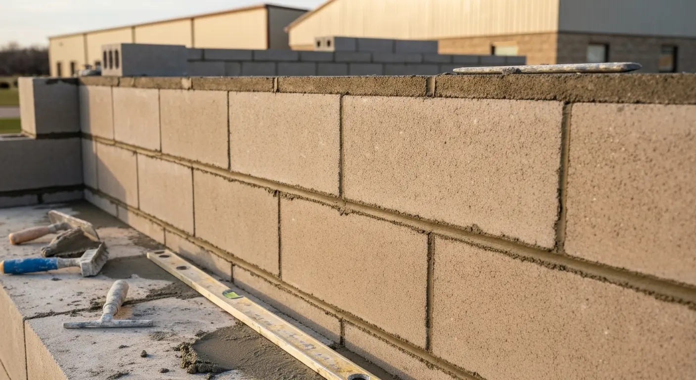 CMU block installation