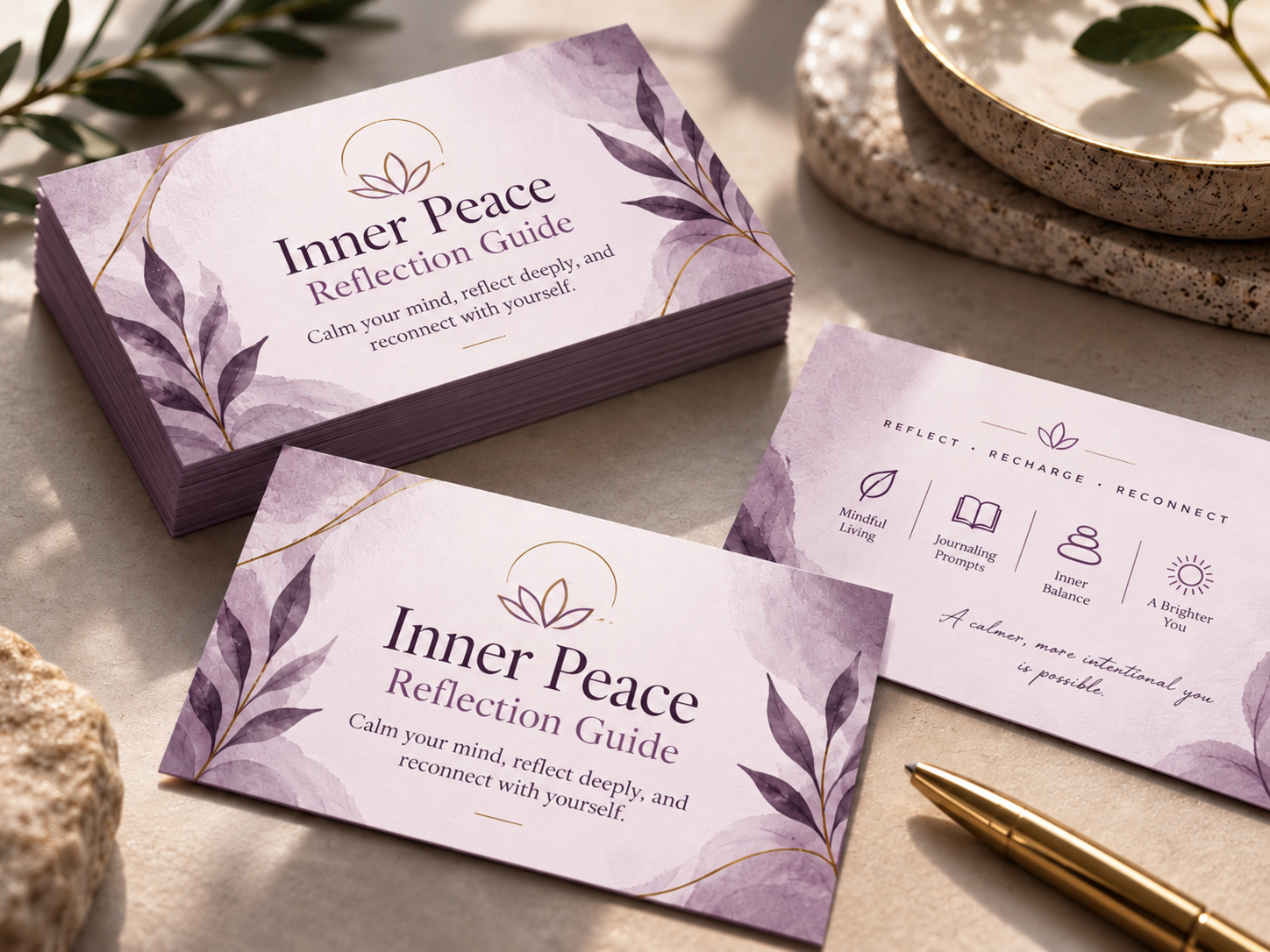 Inner Peace Reflection Guide Mockup