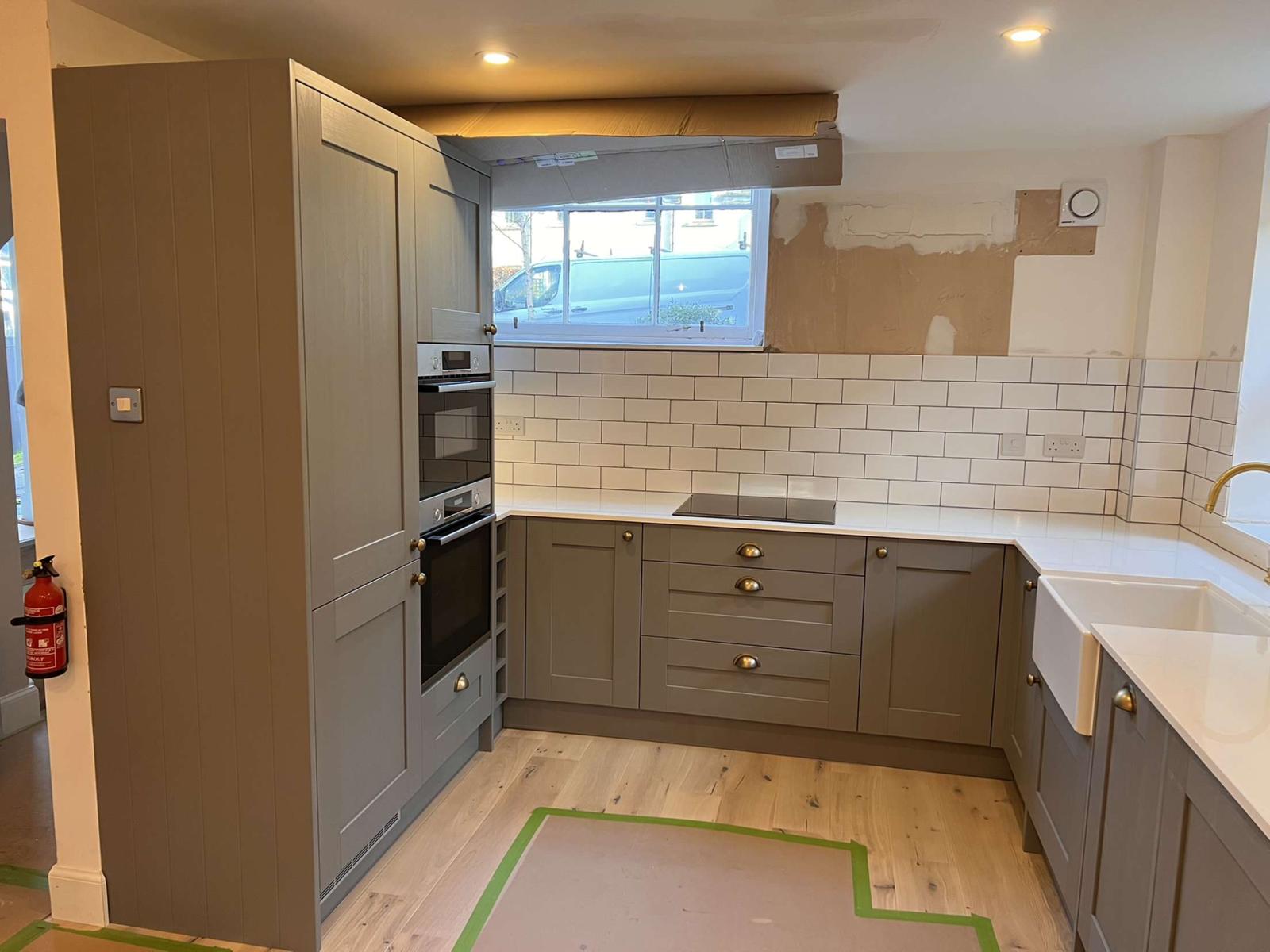 Master Joiner's Hands with Saw and Raw Wood