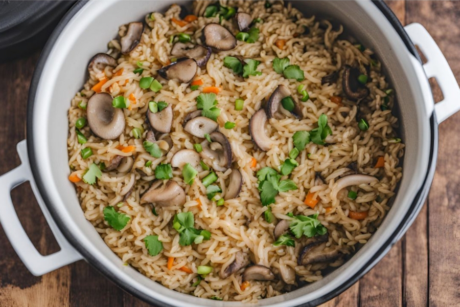 mushroo fried rice