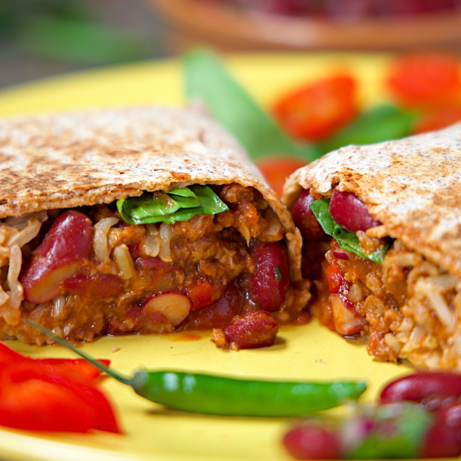 Vegan Chilli Bean Burrito