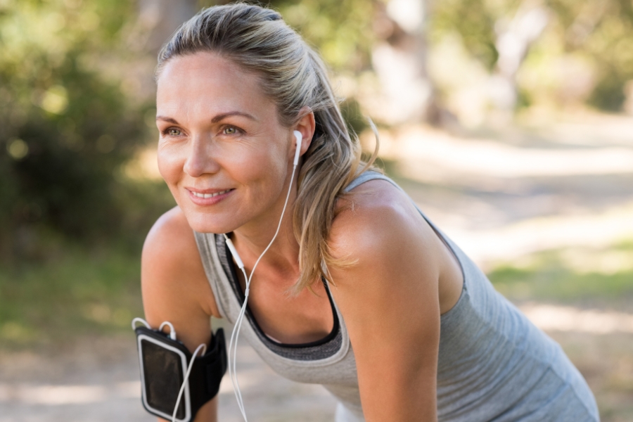 woman exercising