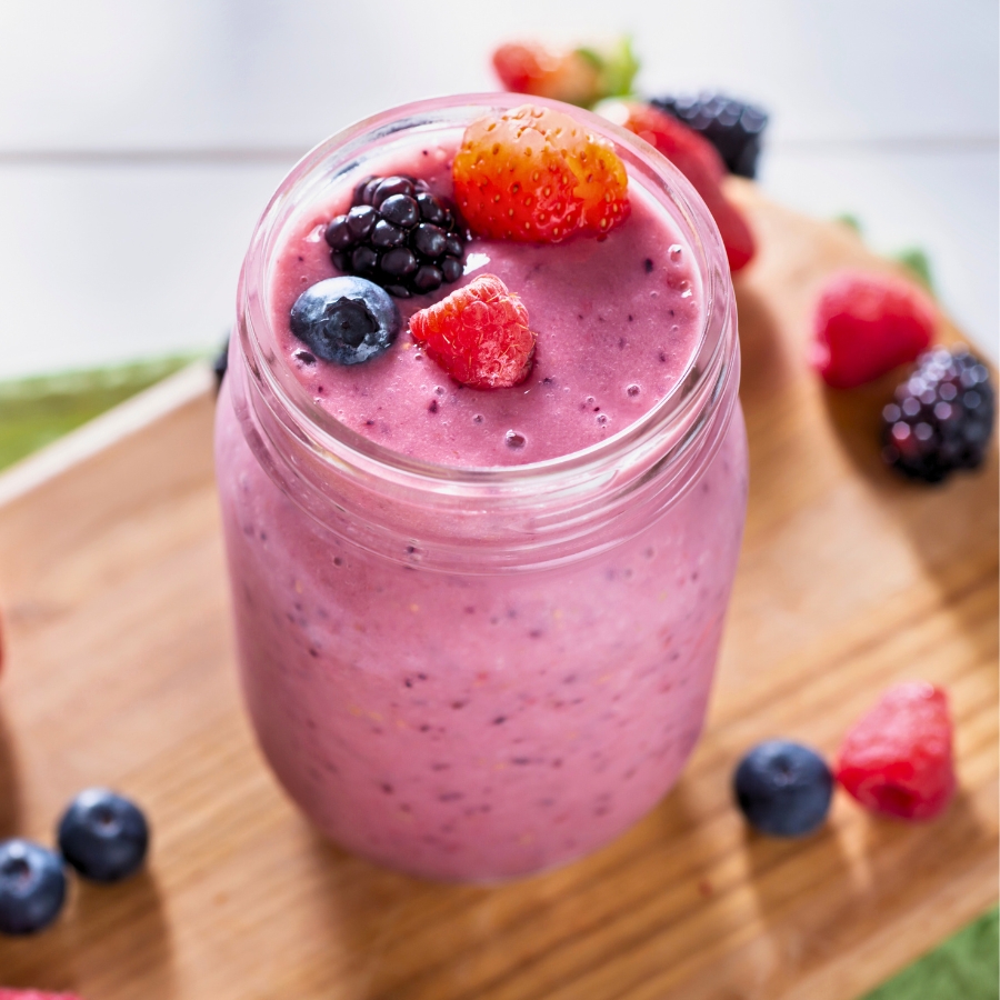 Vegan Berry Oat Smoothie (GF)