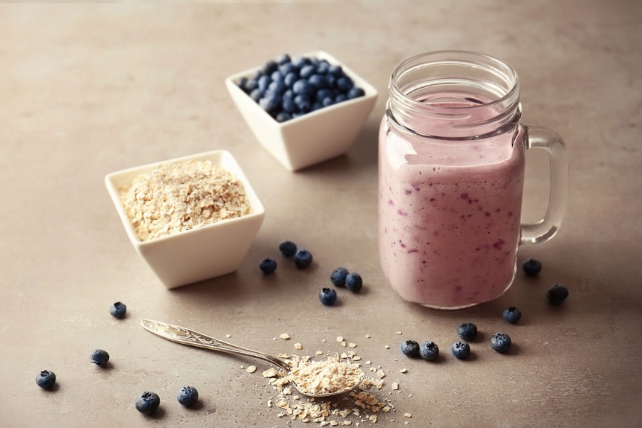 Plant based Berry Oat Smoothie