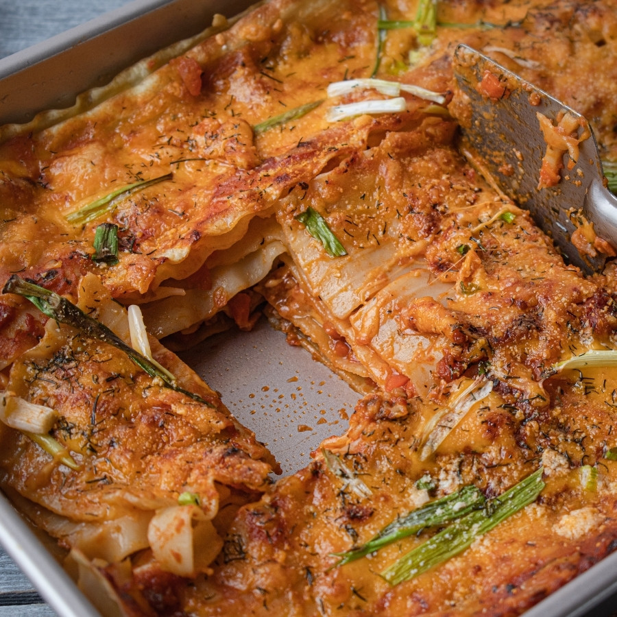 Low-Fat, High-Protein,  Whole Food Vegan Lasagne