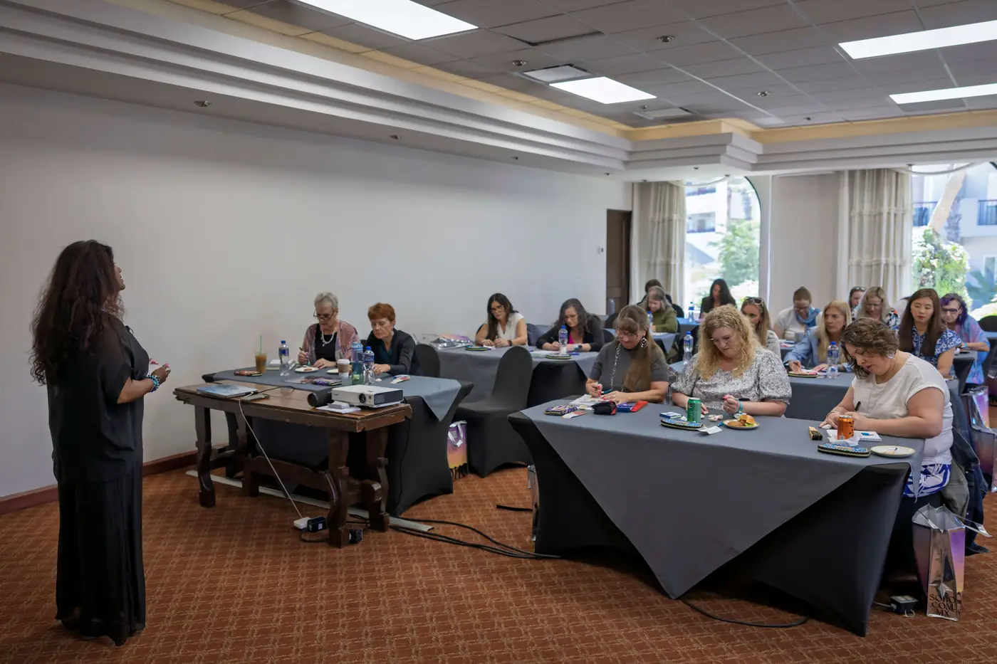 Kohila Sivas leading a workshop