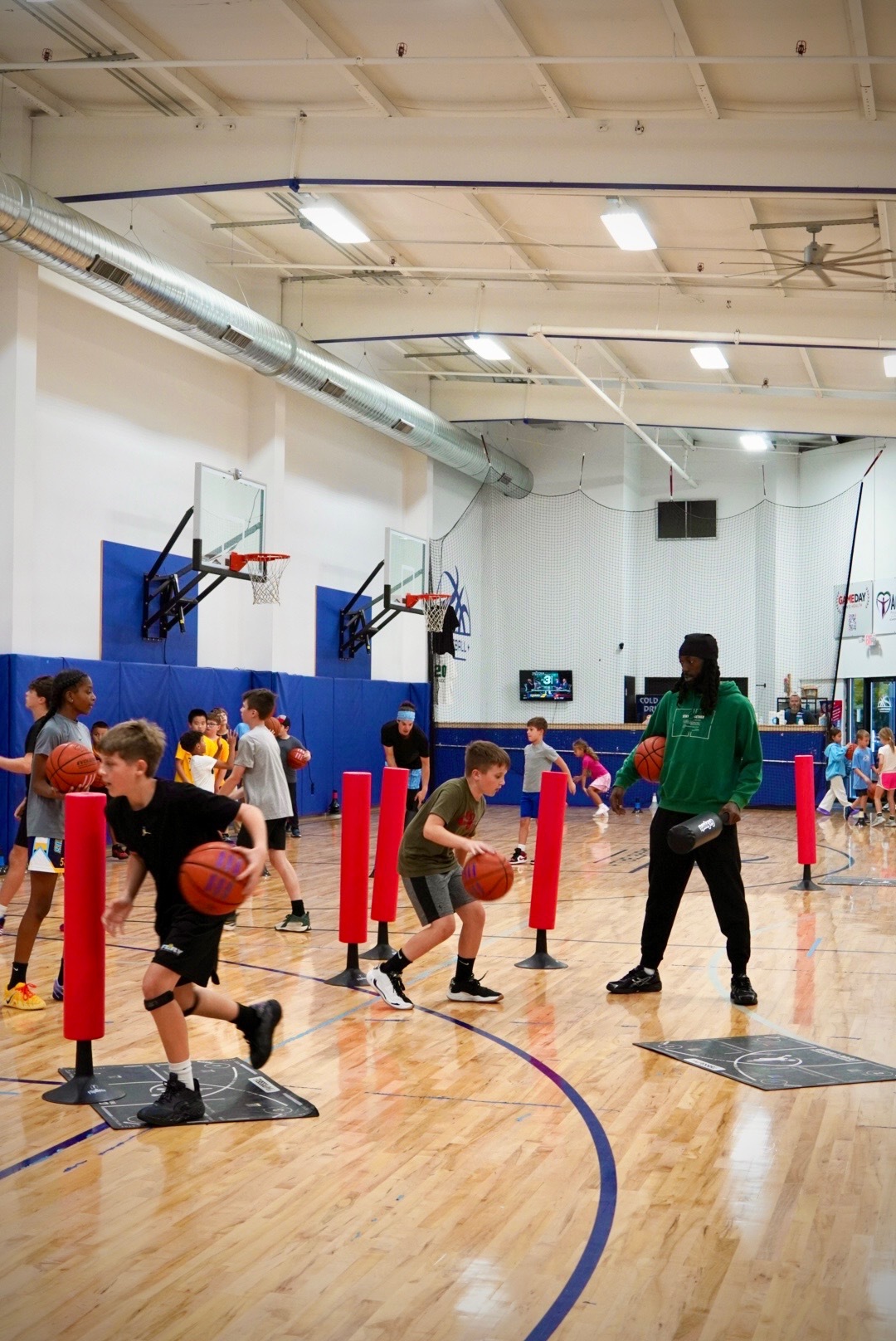Basketball Plus players at camp