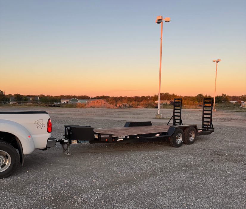 Trailer rental fleet at Lonestar Trailer Rentals in Royse City, TX