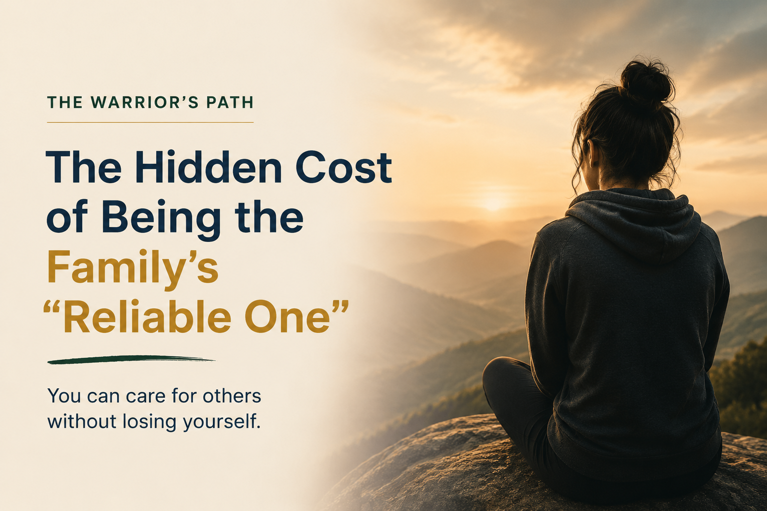 Cover art: The Hidden Cost of Being the Family's Reliable One