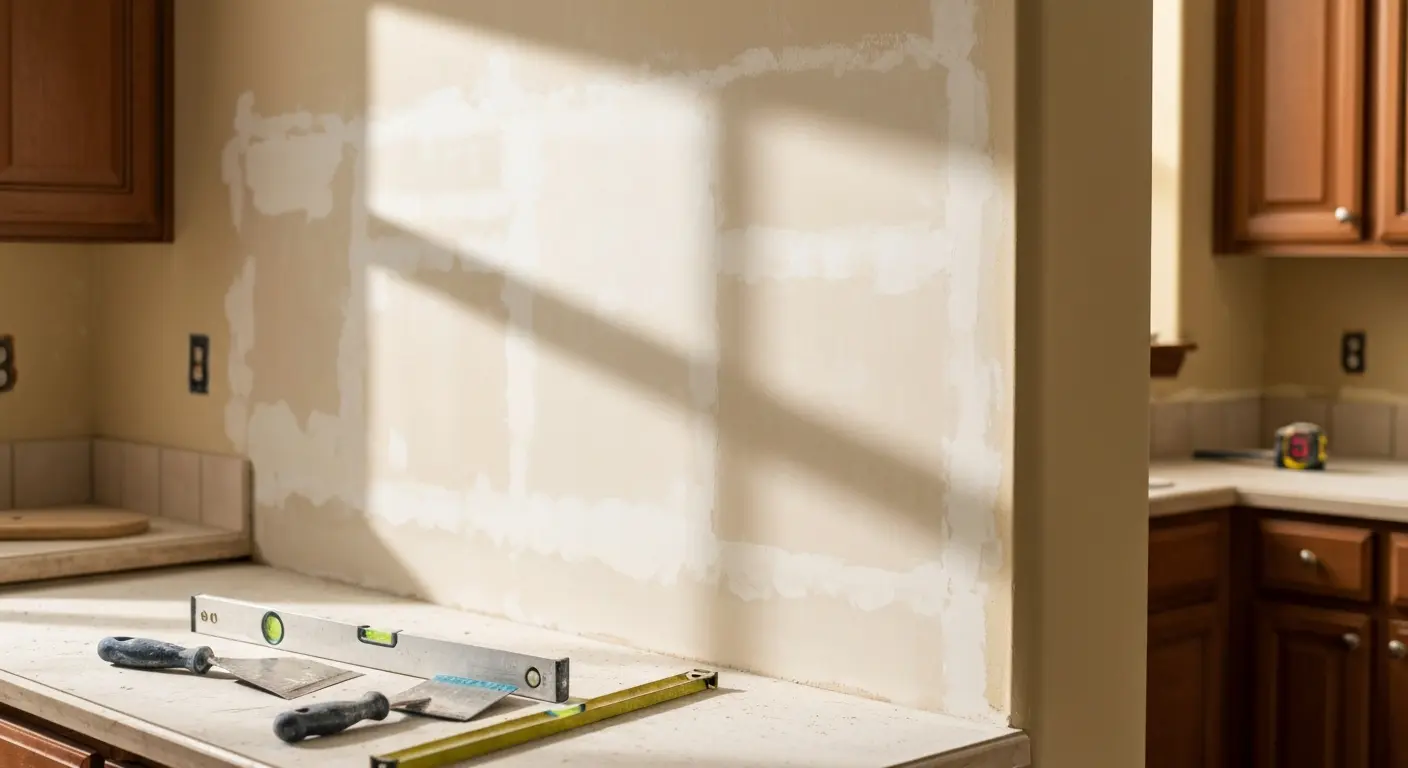 Backsplash removal and prep