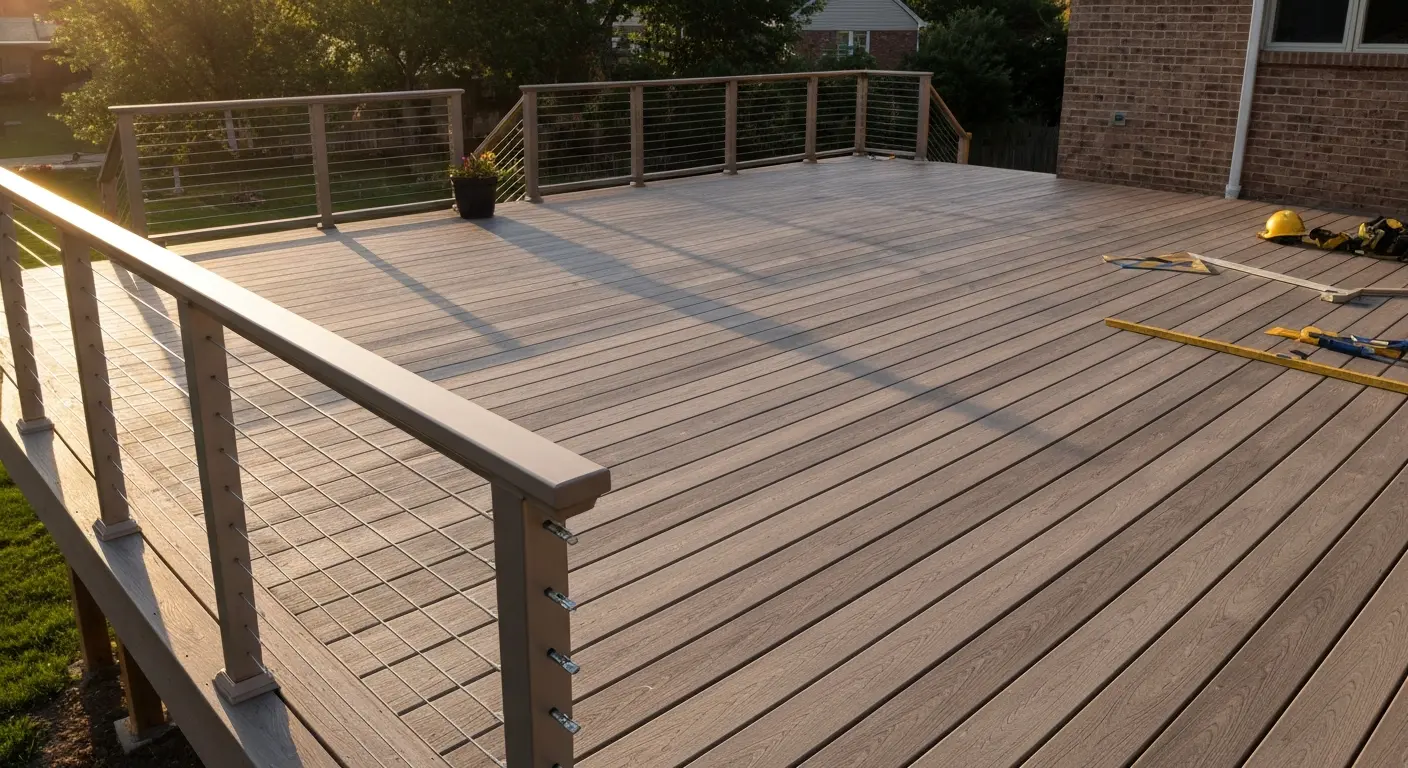 Composite deck installation
