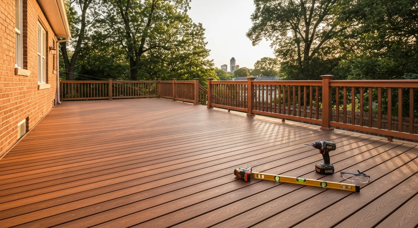 Composite deck installation in Cincinnati