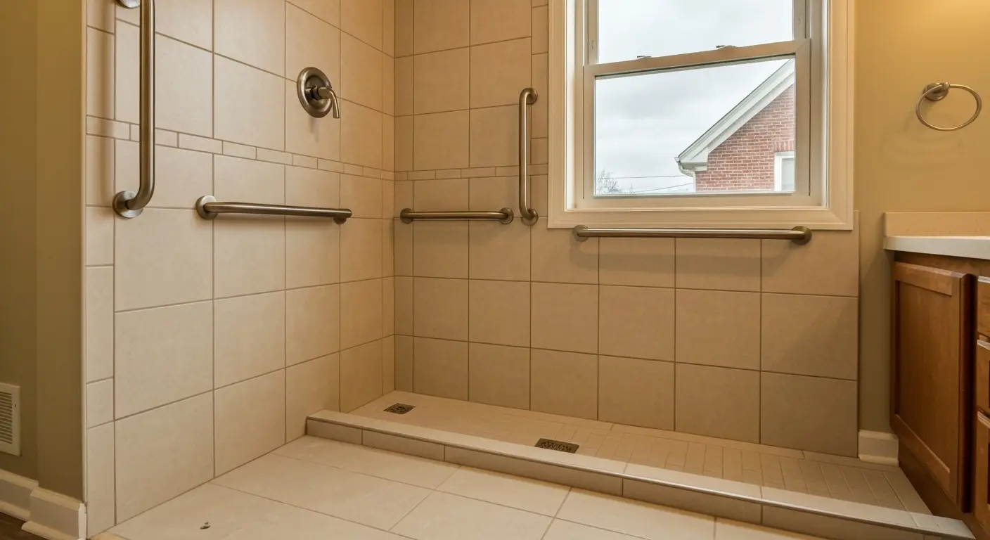 Accessible walk-in shower design