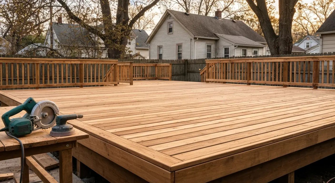 Deck repair work