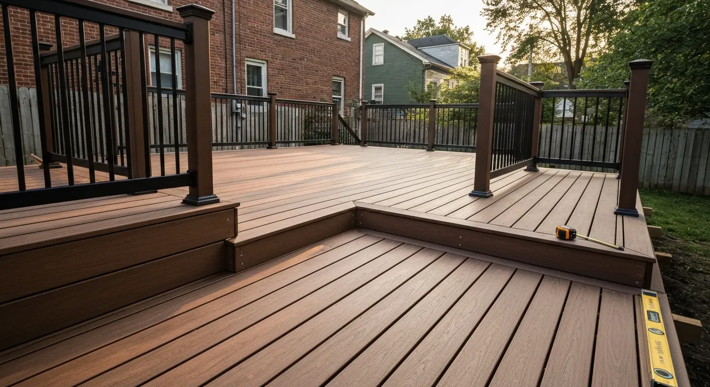 Composite deck installation
