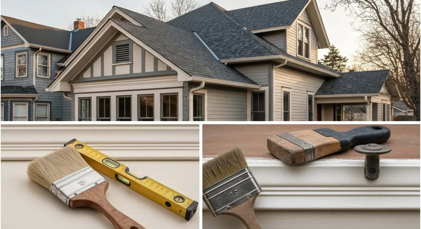 Whole-home renovation with restored exterior and new roof