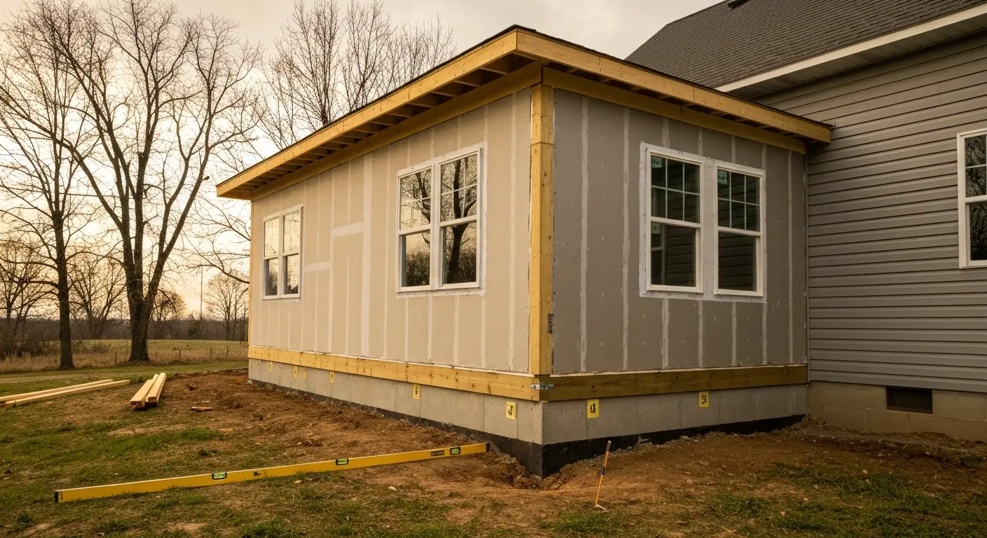 Room addition construction
