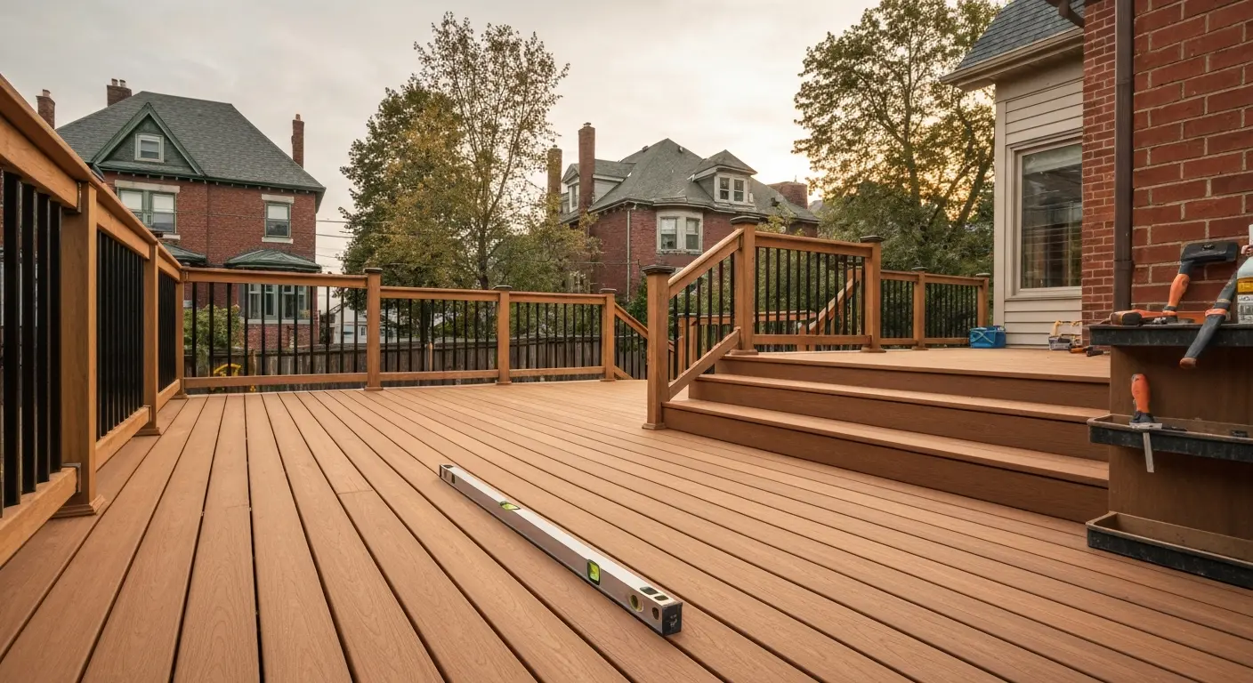 Wood deck project