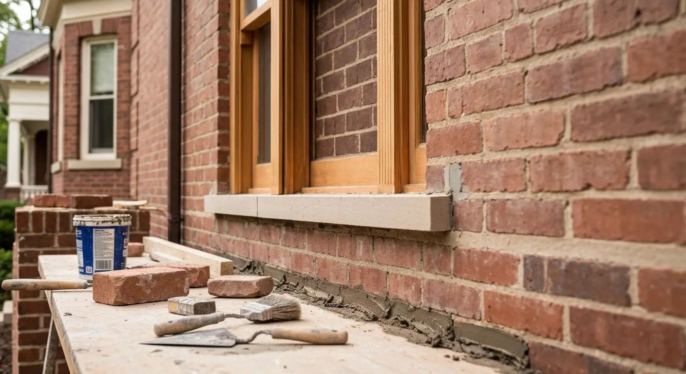 Restoration work Avondale brick home