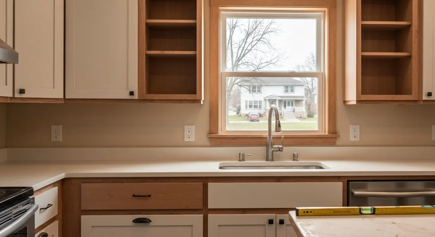 Kitchen remodel with custom cabinets