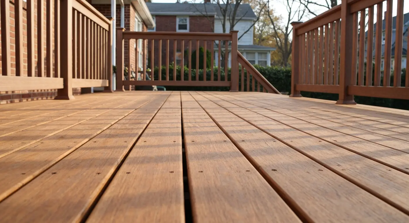Pressure-treated wood deck in Cincinnati