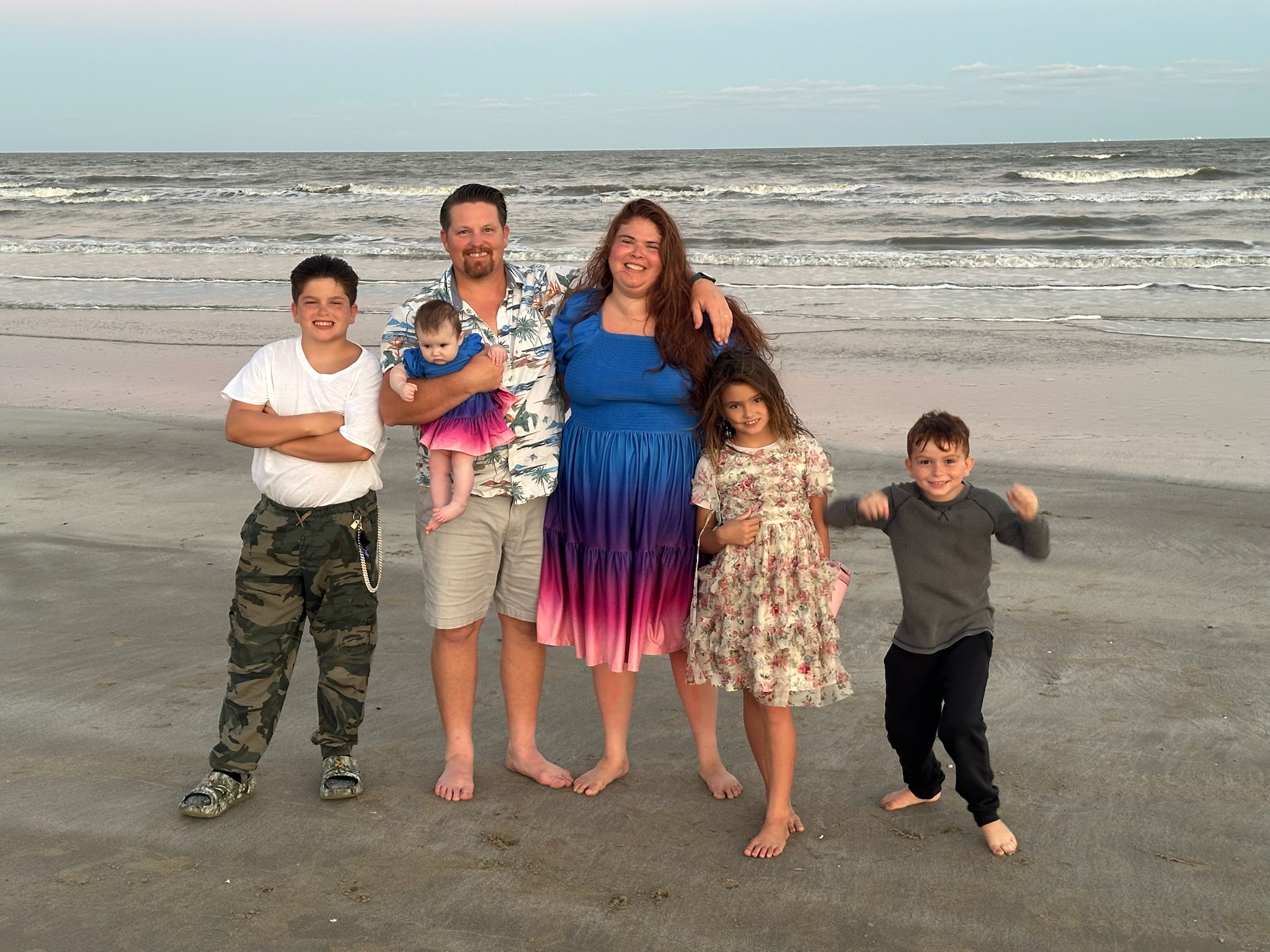 Rachel Armstrong with her family